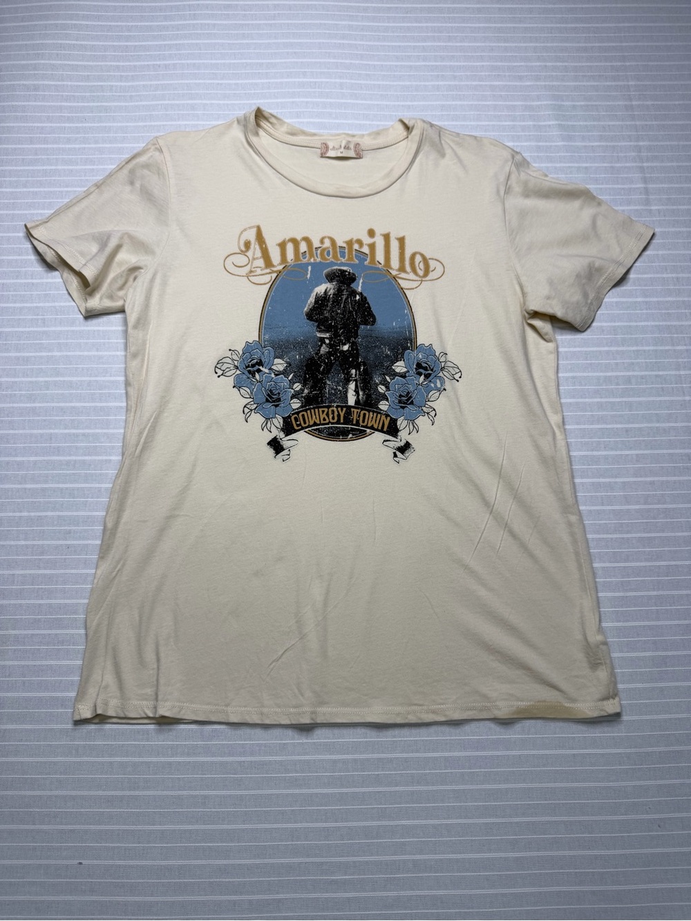 Altar’d State Amarillo Cowboy Town Graphic Tee – Size Medium 🤠🤎